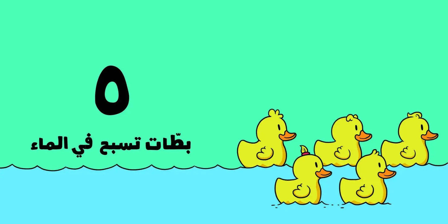 Numbers in Arabic book for kids, helping parents teach counting in Arabic