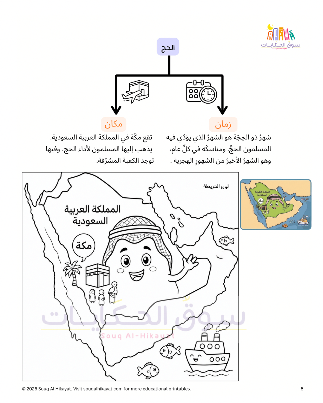 Hajj Intro for Kids -أنشطة  تمهيدية للحج للأطفال