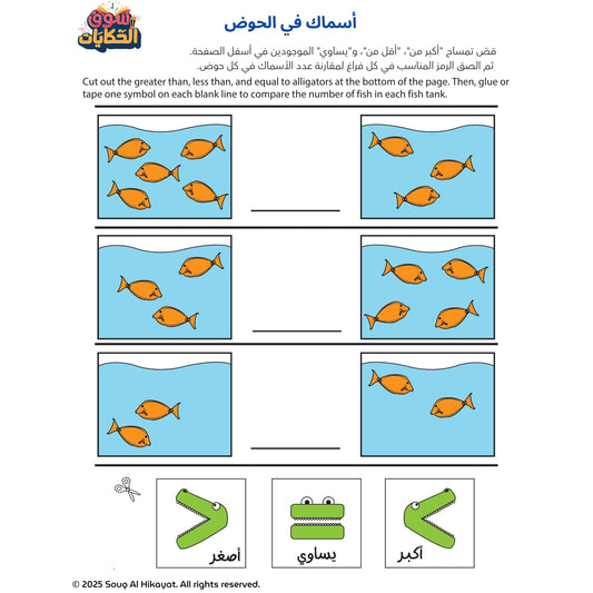Introduction to Greater Than, Less Than & Equal
